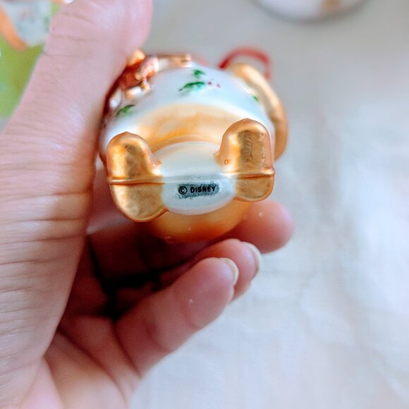 Lot of 11 Disney Winnie the Pooh Christmas Ornaments Danbury Mint Lenox Glass - Picture 7 of 11